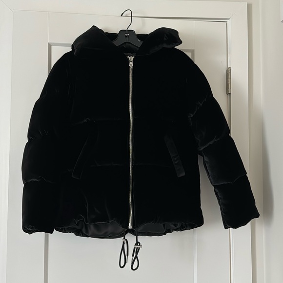 NWOT Sandro Padded Velvet Down Jacket - Picture 4 of 13